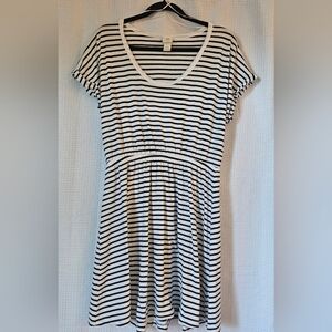 H&M Striped Beach Dress Size Medium